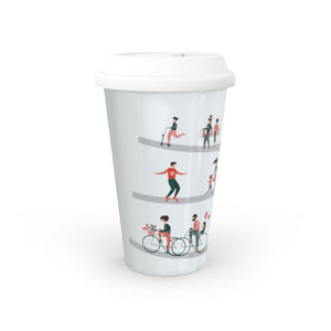 People Ceramic Travel Mug