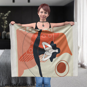 Yoga Splits Polar Fleece Blanket