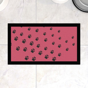 Paws Blush Pet Bowl Mat