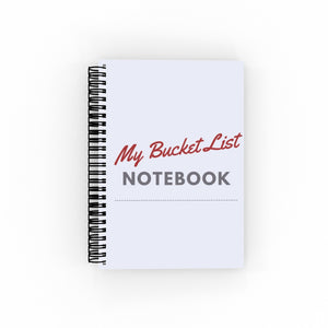 Words Bucket List Burgundy Notebook