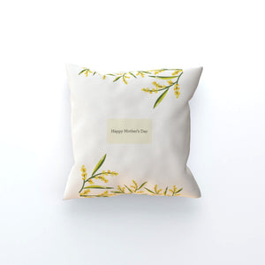 Mum Yellow Flowers Cushion