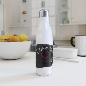 Words Love You Chilli Style Water Bottle