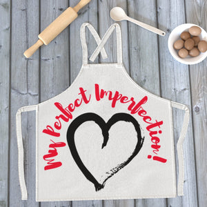 Words Perfect Imperfection Apron