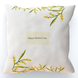 Mum Yellow Flowers Cushion
